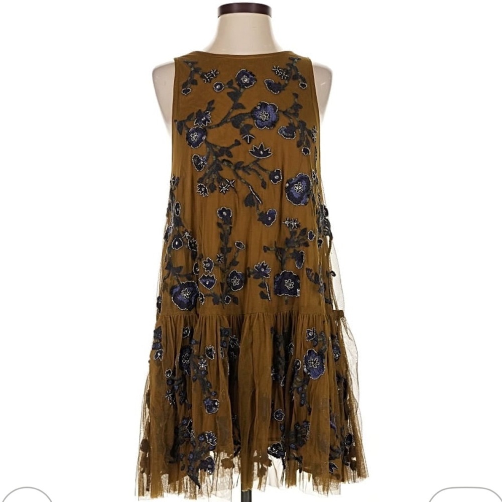 Free People Beaded Mini Dress